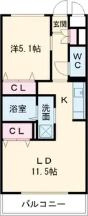 エトワールKEI【2階】の間取り