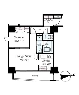 東京都台東区元浅草3【マンション】の間取り