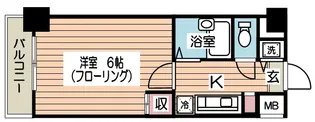 スカイコート新宿御苑前【3階】の間取り