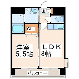 トリニティ八王寺【9階】の間取り
