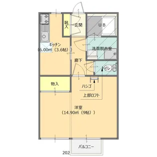 サニーハイツ伊勢崎【2階】の間取り