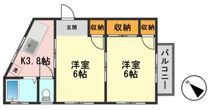 松栄ビル【4階】の間取り