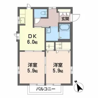 ウェーヴ【2階】の間取り