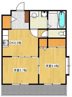 スクエア浄行寺【2階】の間取り