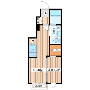 マノアーレ名取駅西 A【1階】の間取り
