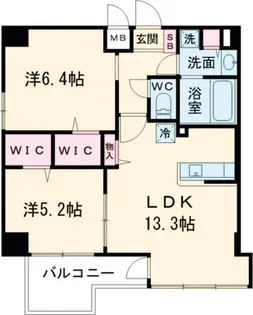 コンフォース堀切【4階】の間取り