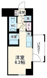 エクセリア二子多摩川【8階】の間取り