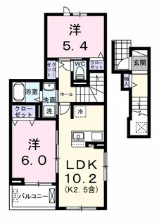 エール アン【2階】の間取り