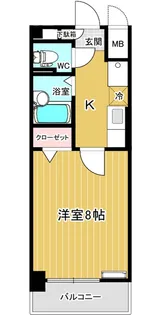 ノーブル野村【1階】の間取り