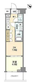 ニューミラ明大前【4階】の間取り