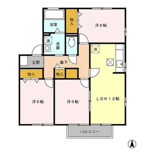 High Lake III【1階】の間取り