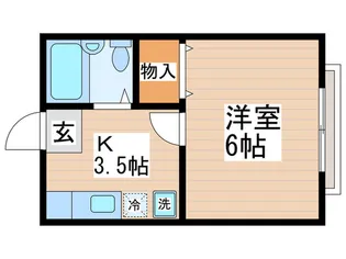 コーポサンライズII【2階】の間取り