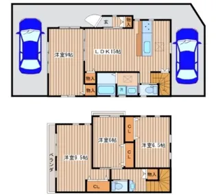 広島県広島市東区牛田早稲田1【一戸建】の間取り