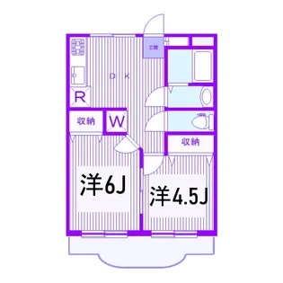 モチヤレジデンスI【2階】の間取り