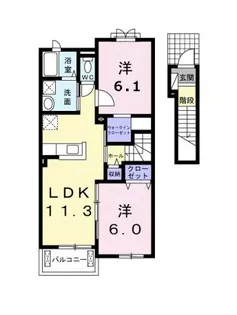 紫苑(シオン)【2階】の間取り