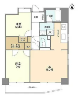 東京都荒川区西日暮里1【マンション】の間取り