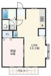 熊本県熊本市南区近見8【アパート】の間取り
