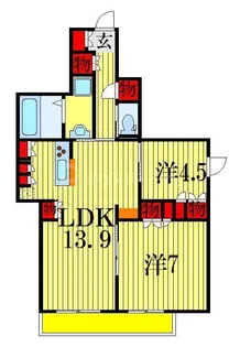 ブランルージュ【2階】の間取り