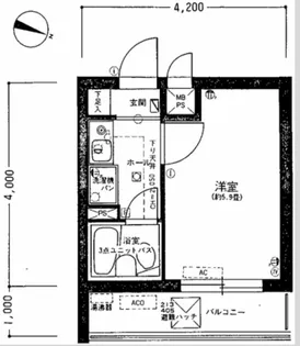 ライオンズマンション荏原中延【3階】の間取り