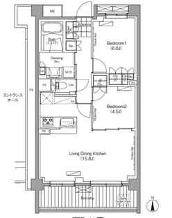 プレジリア代々木大山町【1階】の間取り