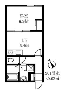早稲田鶴巻IMAハウス【2階】の間取り