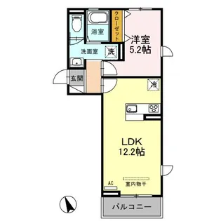 デルソーレ【3階】の間取り