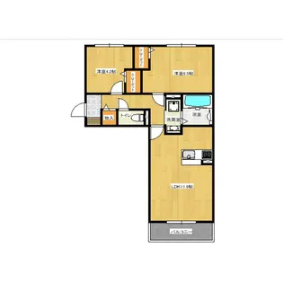 パークヴィラ合志V【2階】の間取り