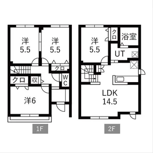 稲穂マンションD【1階】の間取り