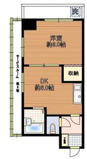 パール白山【5階】の間取り