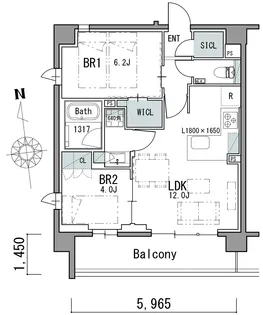 華のテラス【3階】の間取り