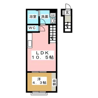 ラフィーノ河原町【2階】の間取り
