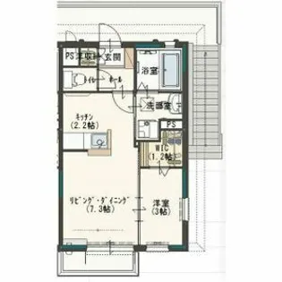 サンモールH【2階】の間取り