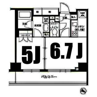 PORTO PARTIRE YOKOHAMA【7階】の間取り
