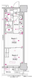 ガーラ・ステーション川崎平間【3階】の間取り