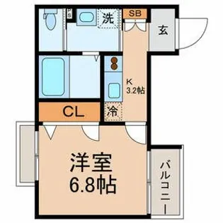 東京都北区田端6【マンション】の間取り