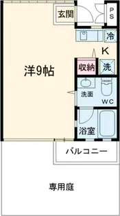 上用賀スタジオ【1階】の間取り