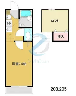 東京都江戸川区上篠崎2【アパート】の間取り