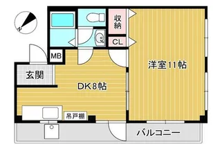 ハイツクボタ【1階】の間取り
