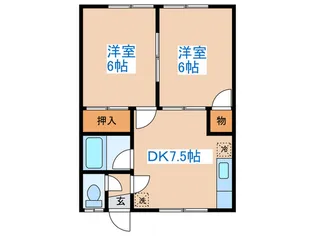 ヴィラコーリン【2階】の間取り