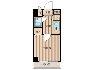 ラーク浜田ビル【7階】の間取り