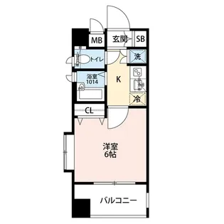 レジオス池袋EAST【5階】の間取り