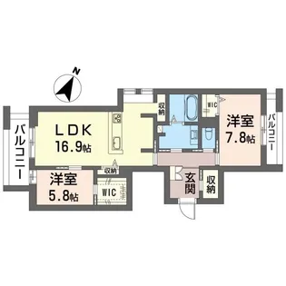 リリーフィア【3階】の間取り