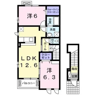 ステラートB【2階】の間取り
