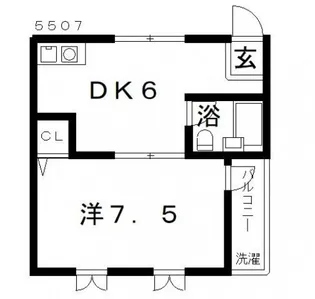 スタンドアップ道明寺【2階】の間取り