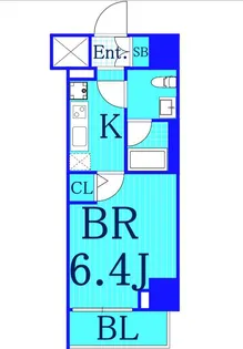 クレストタップ新横浜【8階】の間取り