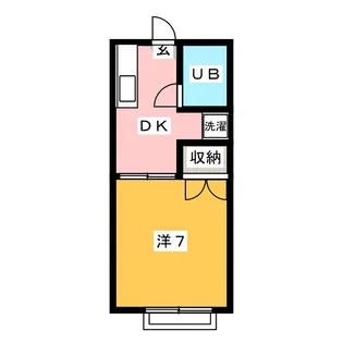 パルミエ パーシモン【1階】の間取り