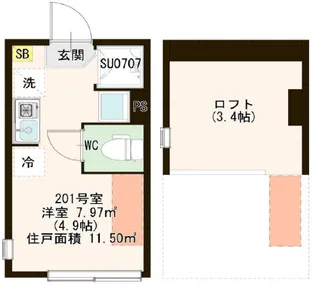 ル・ブラン井荻【2階】の間取り