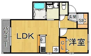 プレシャス小松2【1階】の間取り