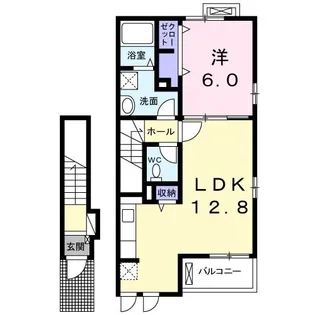 サンシャイン多々良 B【2階】の間取り