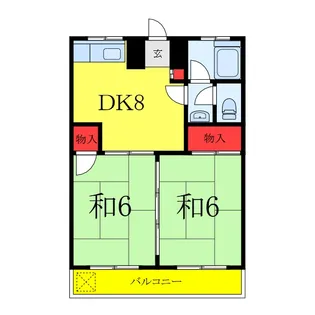 第三大信マンション【2階】の間取り
